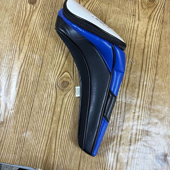 Creative Covers Golf Driver Headcover Zip Top for Tees Divot Tool Blue And White - Picture 4 of 16